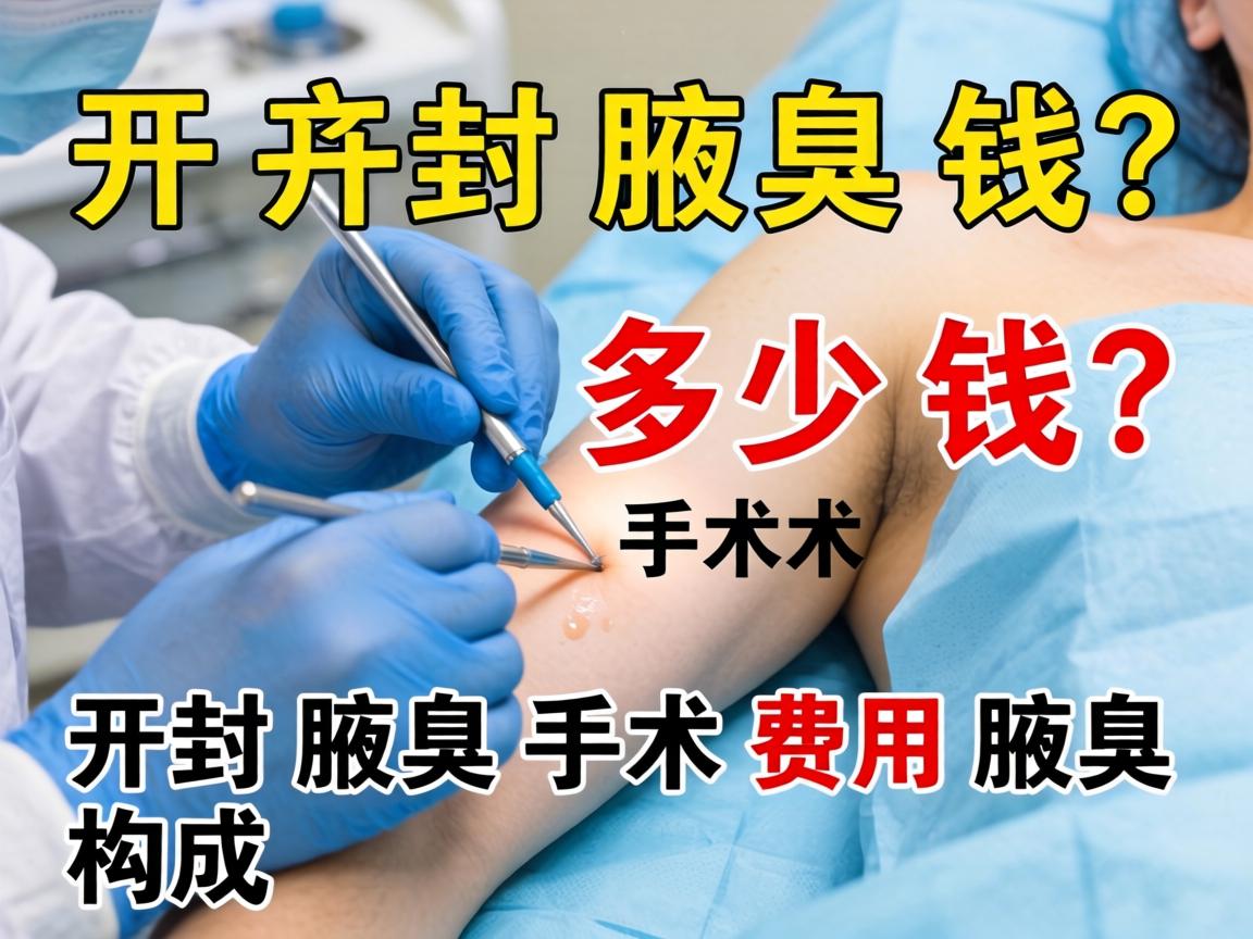 开封腋臭手术多少钱？详解开封腋臭手术费用构成