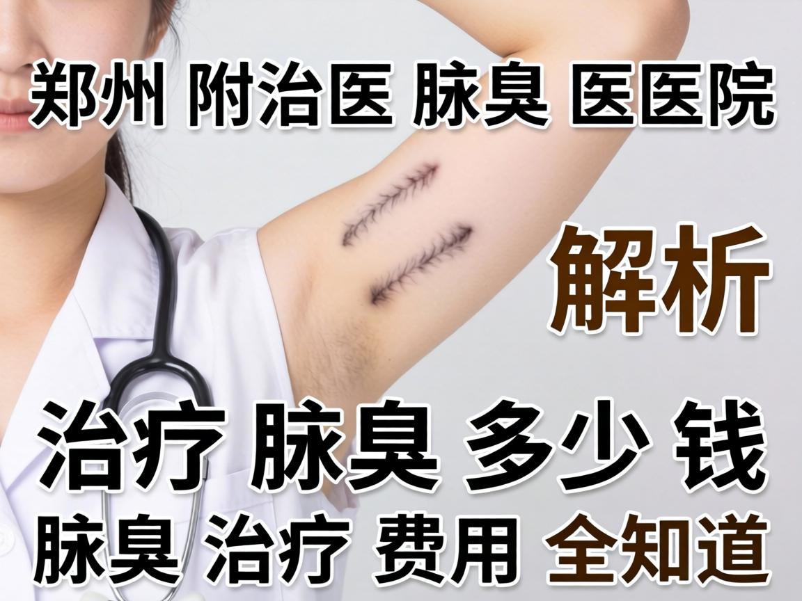 郑州附医腋臭医院解析，治疗腋臭多少钱，腋臭治疗费用全知道
