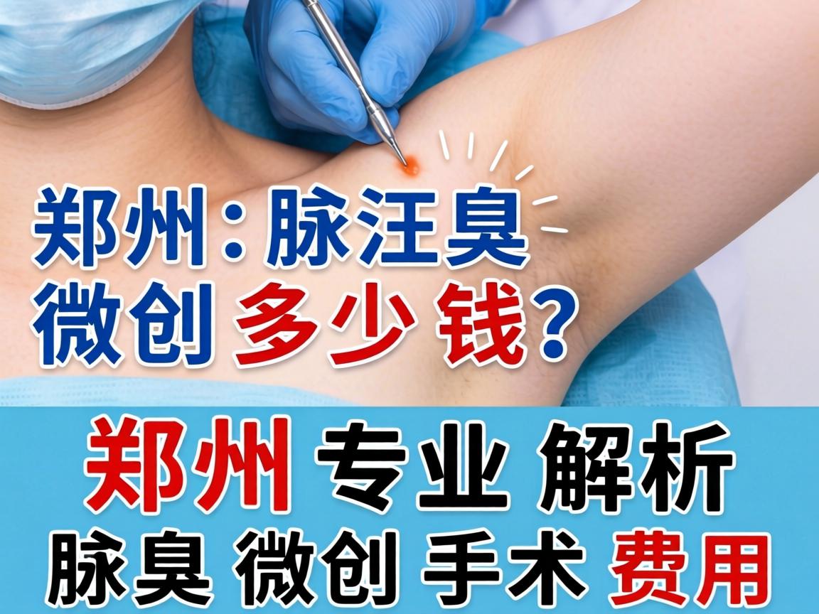 郑州腋臭微创多少钱？郑州专业解析腋臭微创手术费用