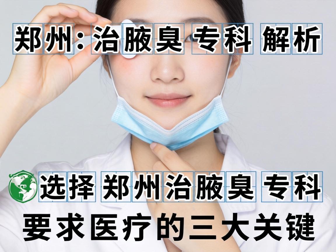 郑州治腋臭专科解析，选择郑州治腋臭专科的三大关键
