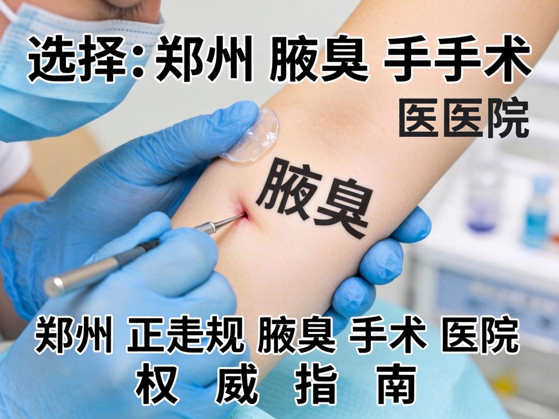 选择郑州腋臭手术医院，郑州正规腋臭手术医院的权威指南