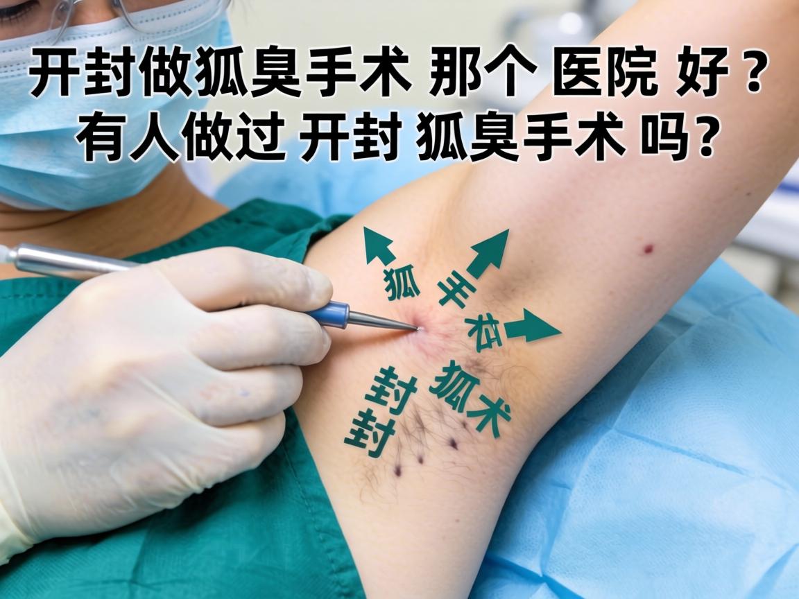 开封做狐臭手术那个医院好？有人做过开封狐臭手术吗？