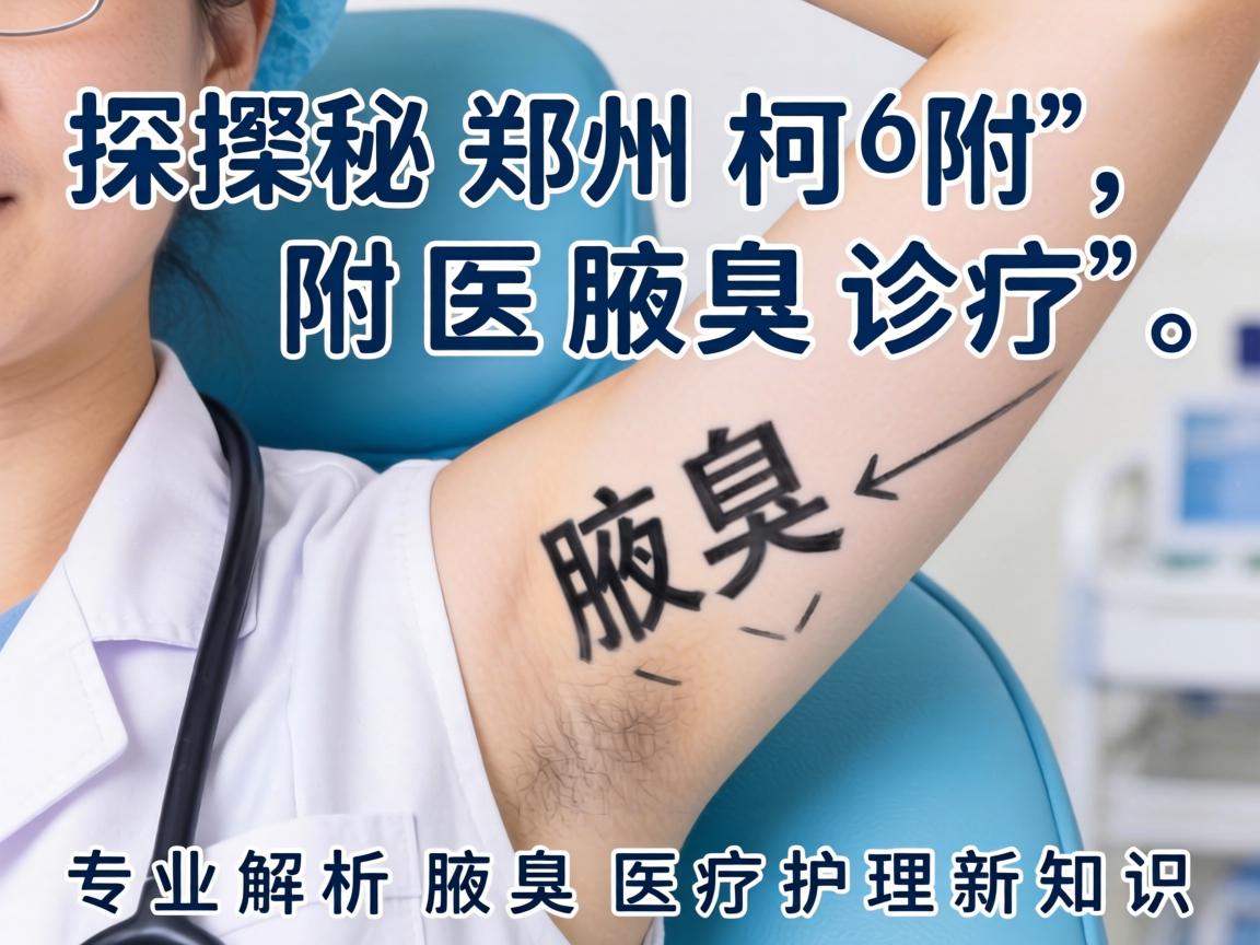 探秘郑州附医腋臭诊疗，专业解析腋臭医疗护理新知识