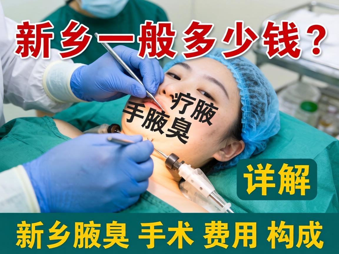 新乡腋臭手术一般多少钱？详解新乡腋臭手术费用构成