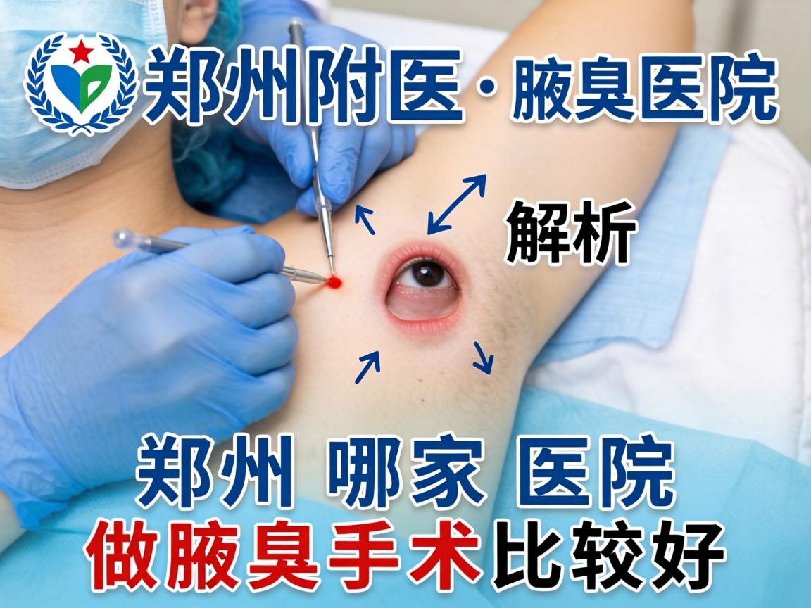 郑州附医腋臭医院解析，郑州哪家医院做腋臭手术比较好