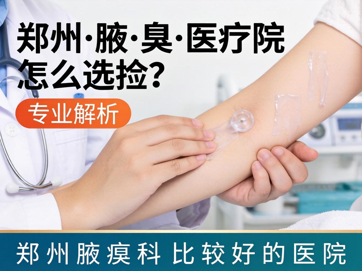 郑州腋臭医院怎么选？专业解析郑州腋臭科比较好的医院