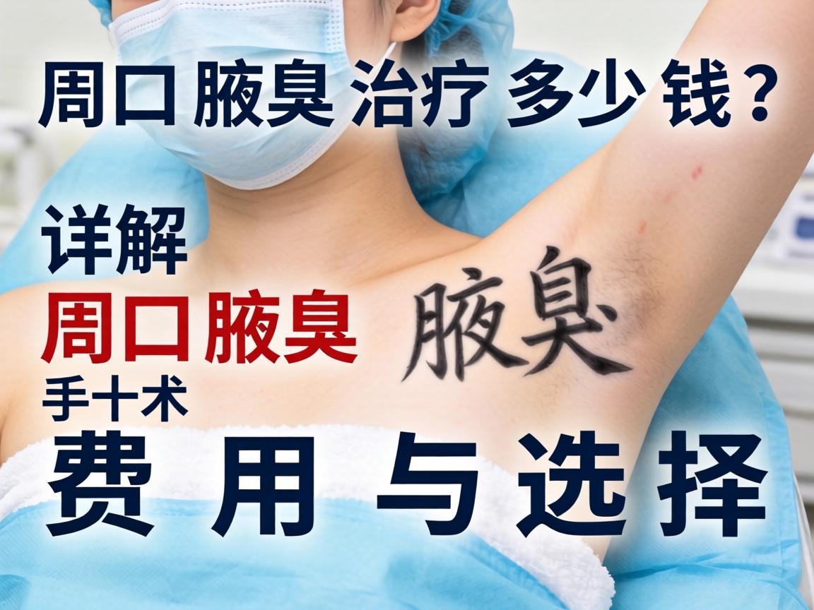 周口腋臭治疗多少钱？详解周口腋臭手术费用与选择