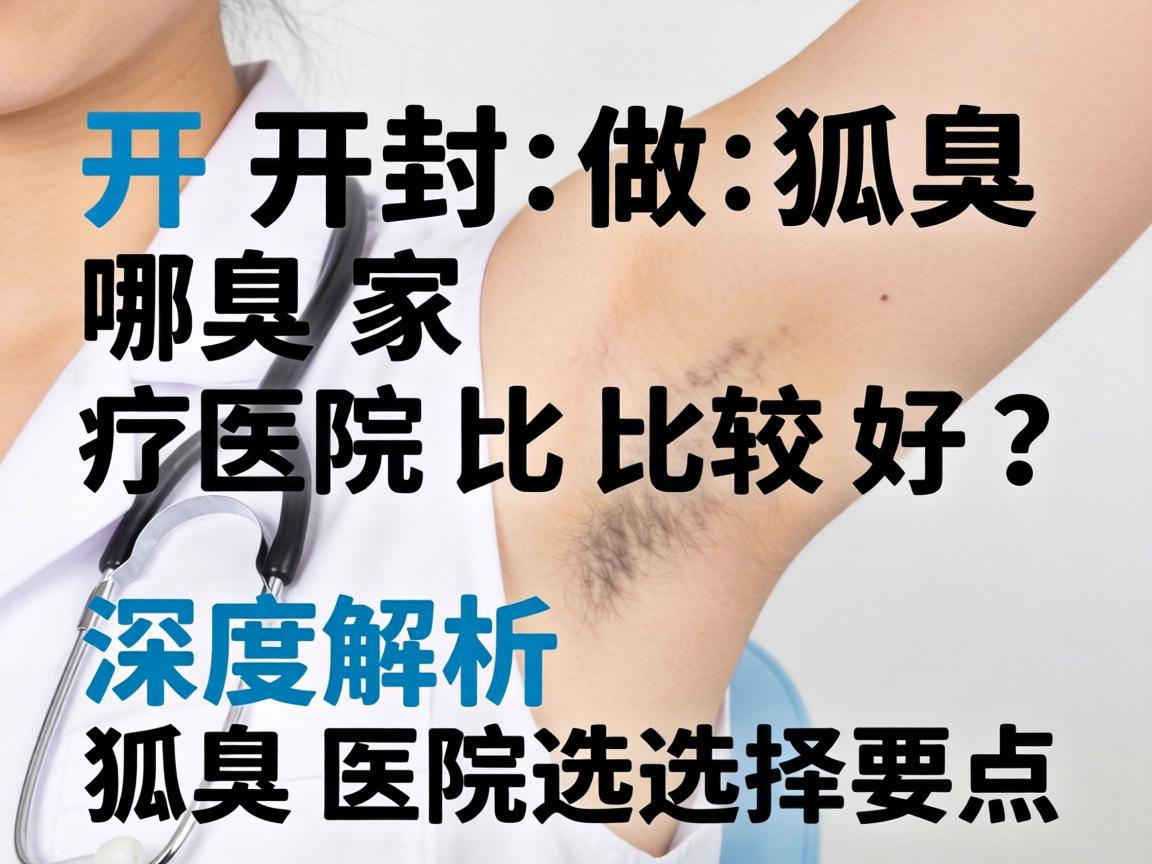 开封做狐臭哪家医院比较好？深度解析狐臭医院选择要点