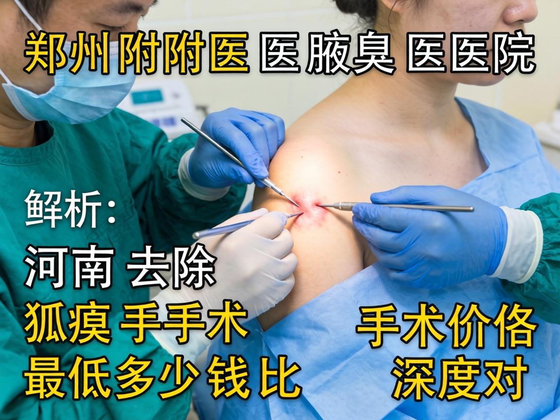 郑州附医腋臭医院解析，河南去除狐臭手术最低多少钱，手术价格深度对比