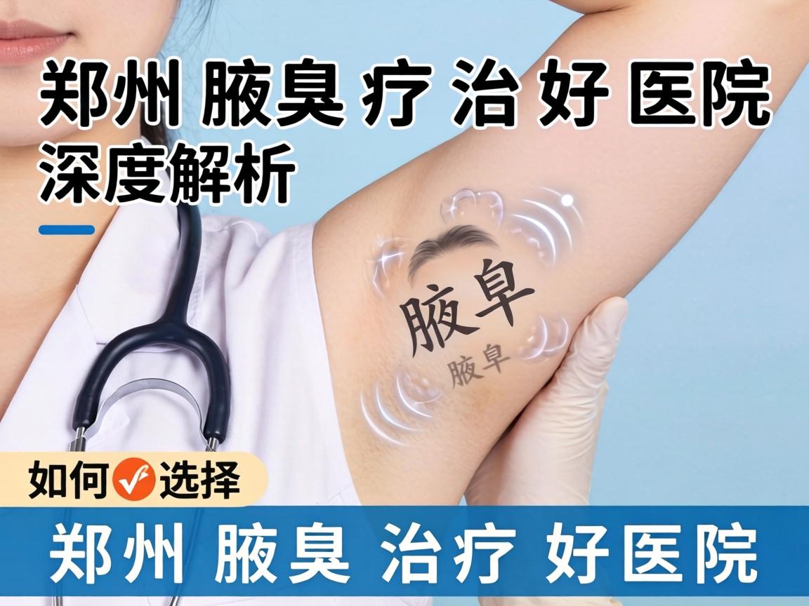 郑州腋臭治疗好医院深度解析，如何选择郑州腋臭治疗好医院