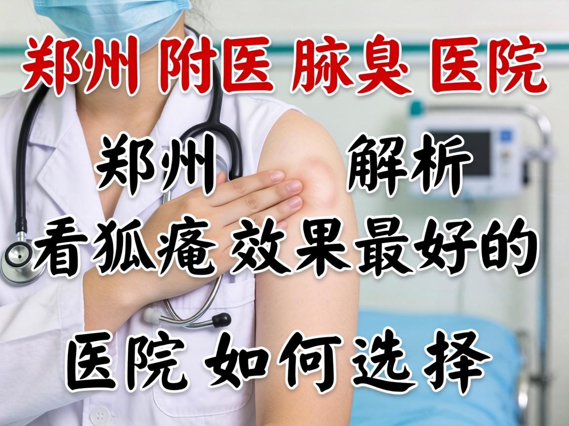 郑州附医腋臭医院解析，郑州看狐臭效果最好的医院如何选择