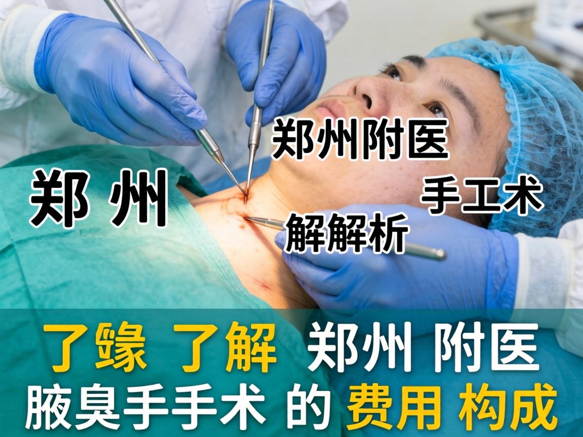 郑州附医腋臭手术解析，了解郑州附医腋臭手术的费用构成