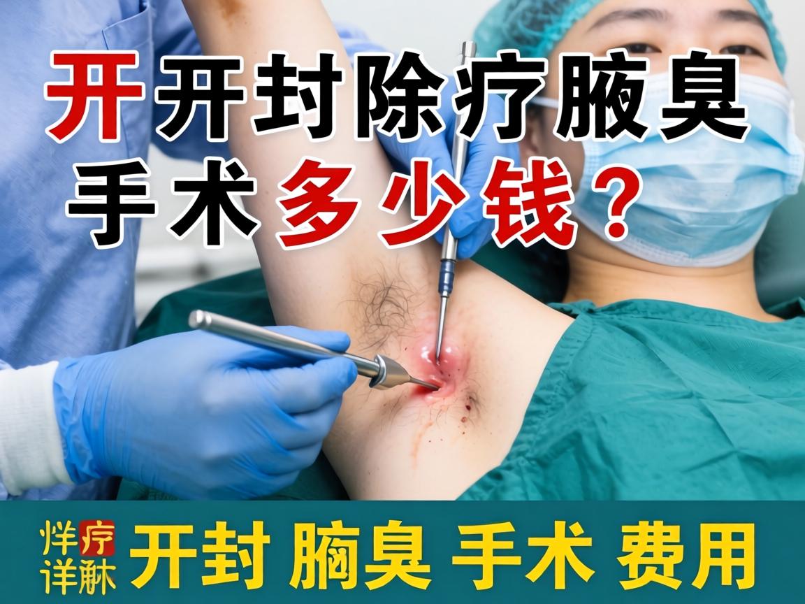 开封除腋臭手术多少钱？详解开封腋臭手术费用