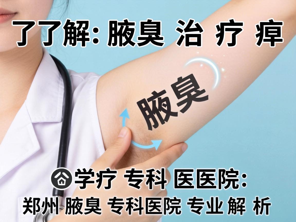 了解腋臭治疗专科医院，郑州腋臭专科医院专业解析