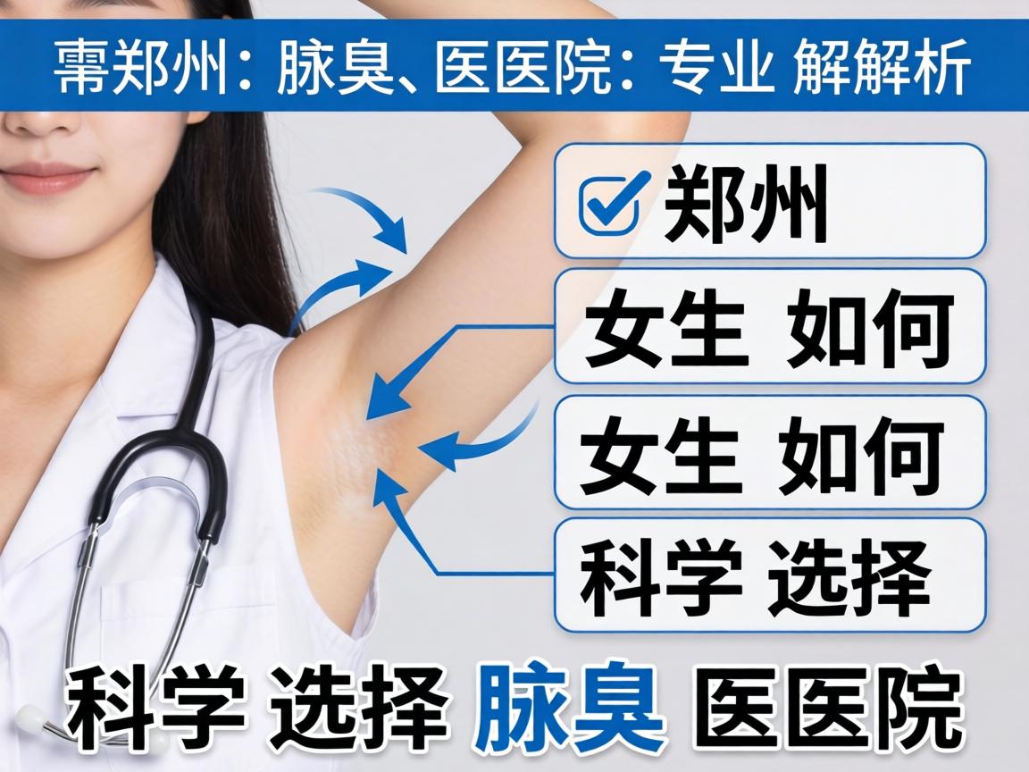 郑州腋臭医院专业解析，郑州女生如何科学选择腋臭医院