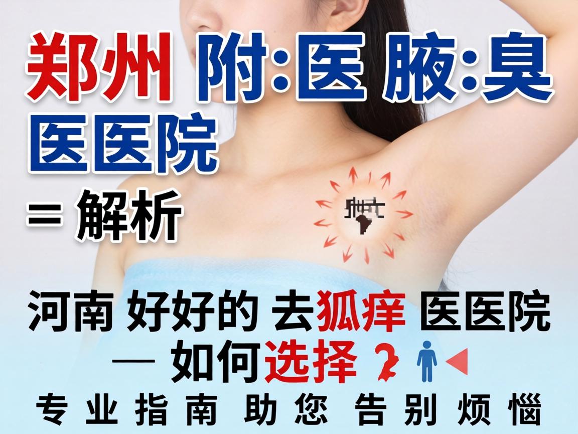 郑州附医腋臭医院解析，河南好的去狐臭医院如何选择，专业指南助您告别烦恼