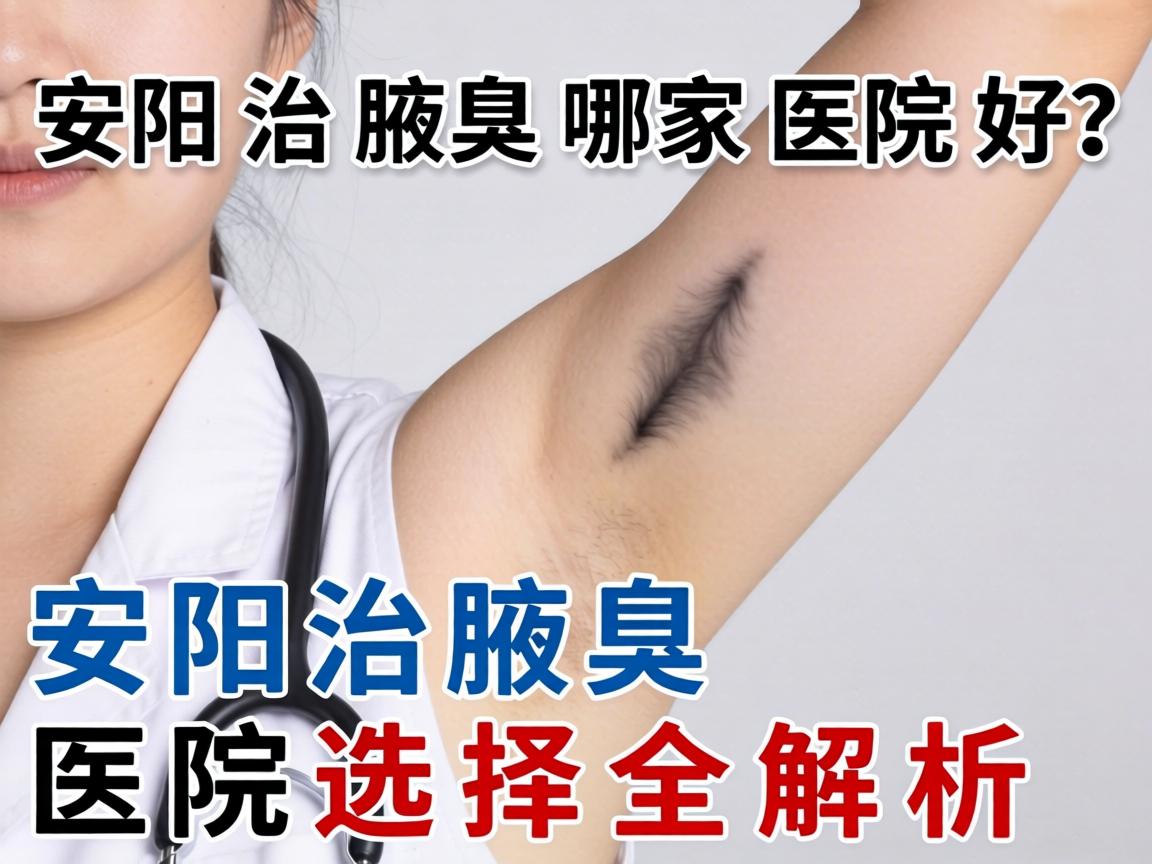 安阳治腋臭哪家医院好？安阳治腋臭医院选择全解析