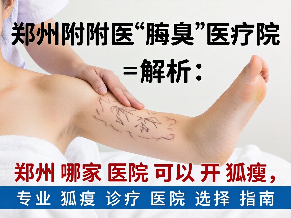 郑州附医腋臭医院解析，郑州哪家医院可以开狐臭，专业狐臭诊疗医院选择指南