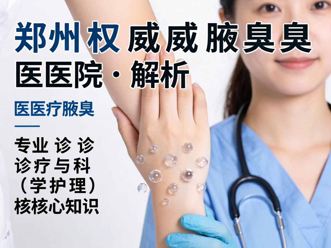 郑州权威腋臭医院解析，专业诊疗与科学护理的核心知识