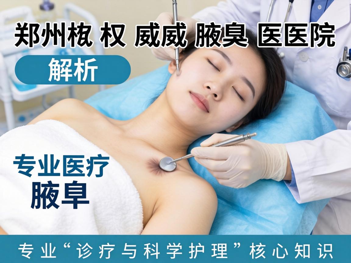 郑州权威腋臭医院解析，专业诊疗与科学护理的核心知识