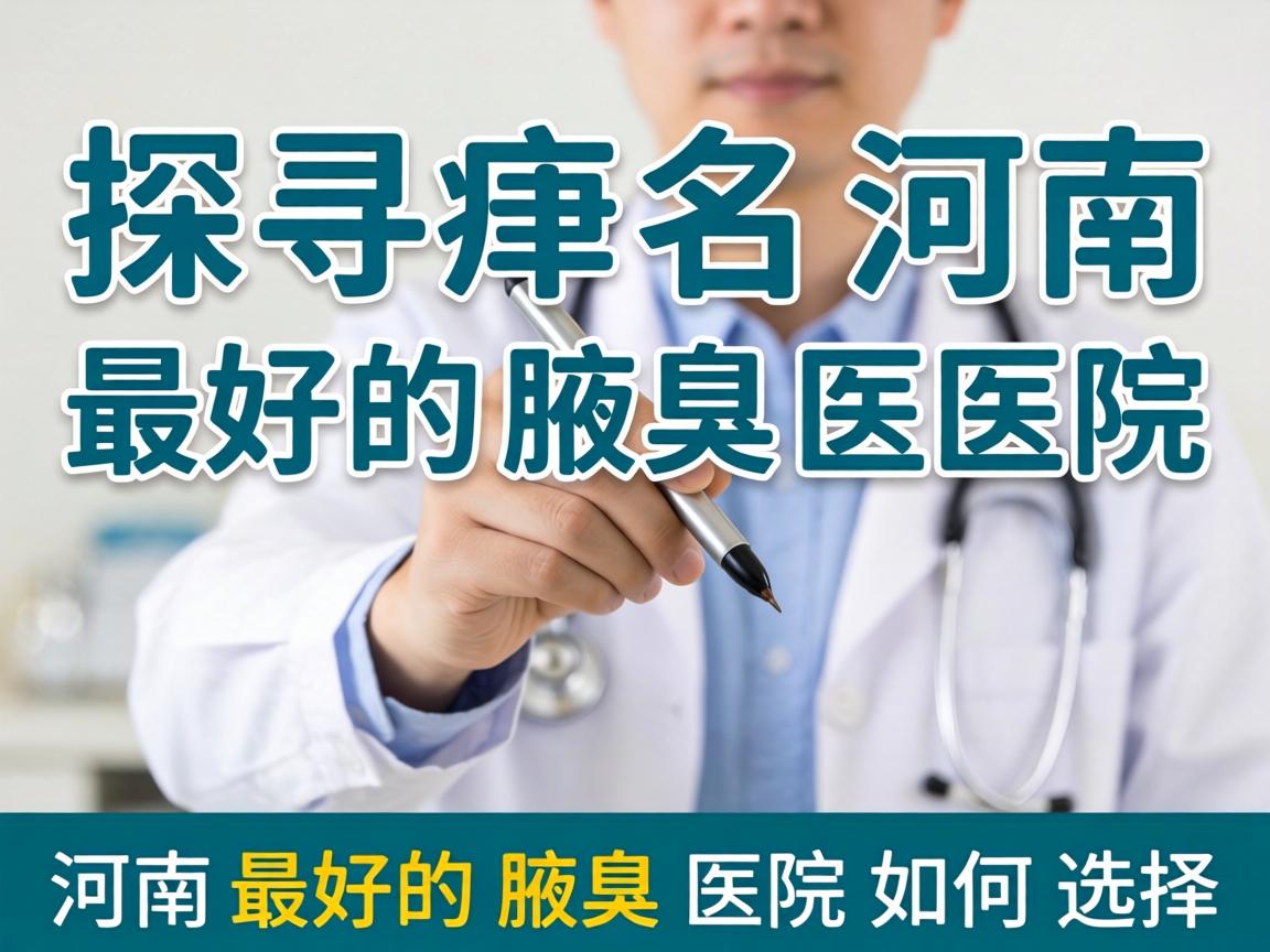 探寻河南最好的腋臭医院，河南最好的腋臭医院如何选择