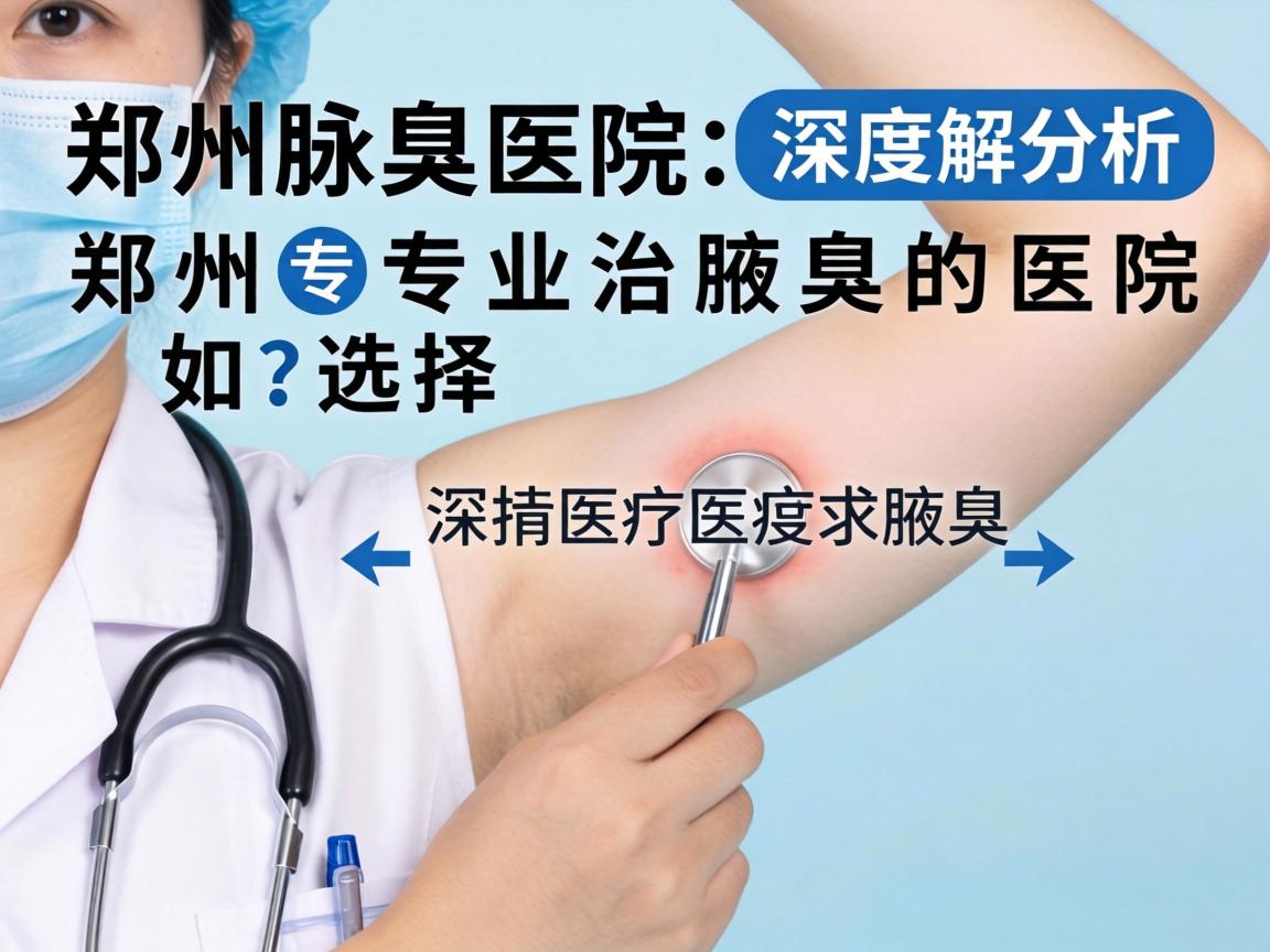 郑州腋臭医院深度解析，郑州专业治腋臭的医院如何选择