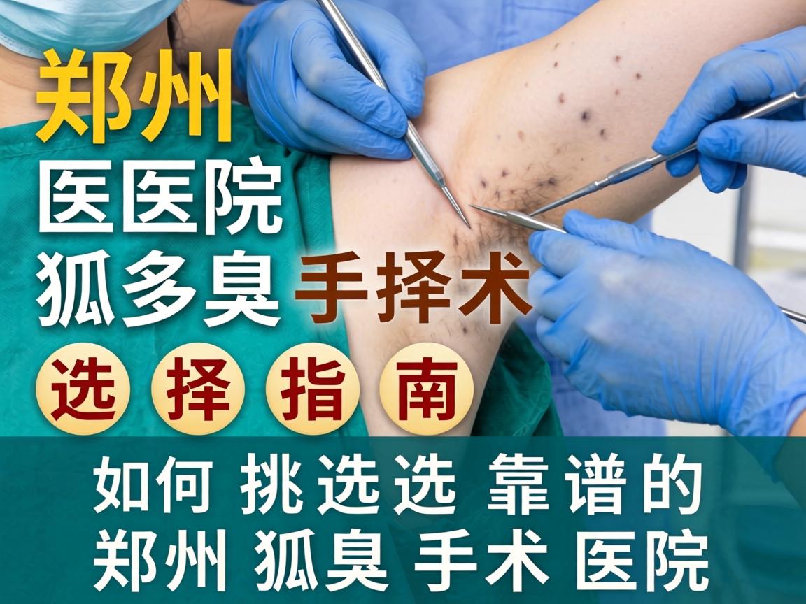 郑州狐臭手术医院选择指南，如何挑选靠谱的郑州狐臭手术医院