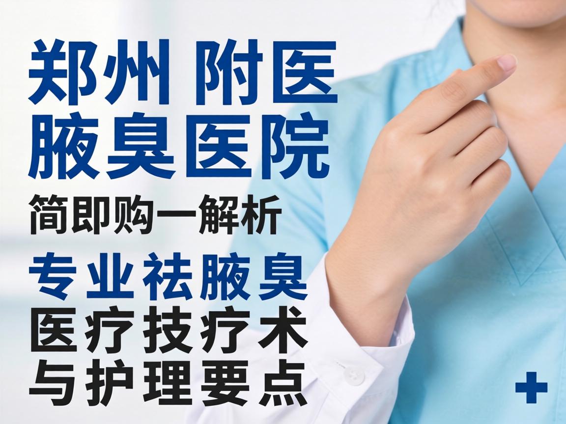 郑州附医腋臭医院解析，专业祛腋臭的医疗技术与护理要点