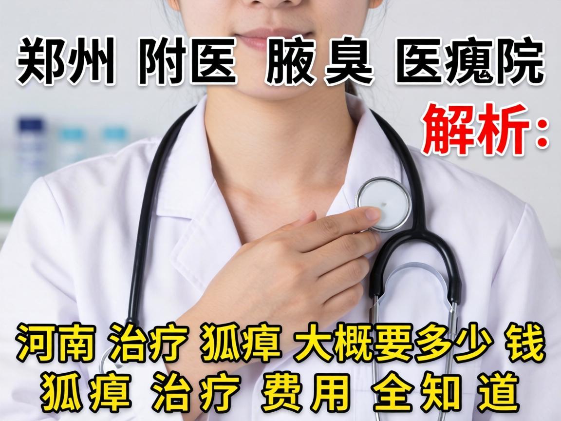 郑州附医腋臭医院解析，河南治疗狐臭大概要多少钱，狐臭治疗费用全知道