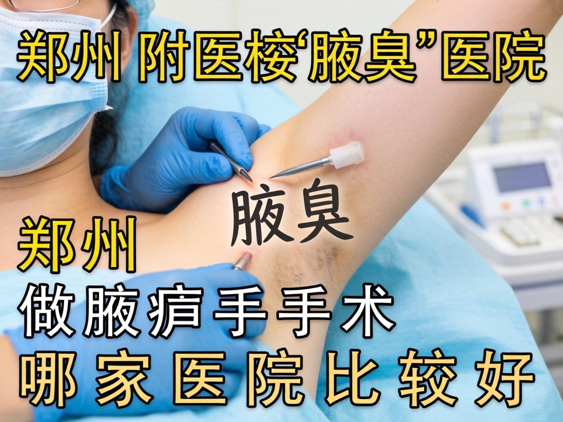 郑州附医腋臭医院解析，郑州做腋臭手术哪家医院比较好
