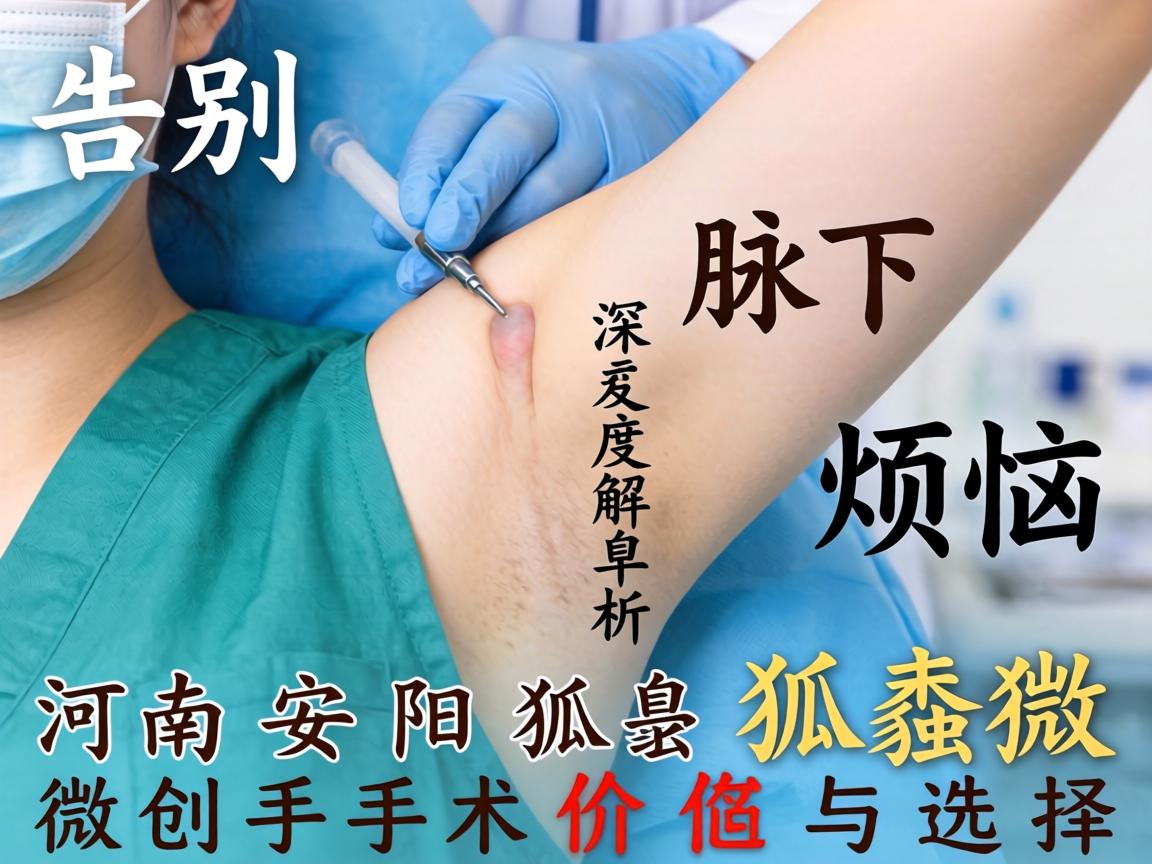 告别腋下烦恼，深度解析河南安阳狐臭微创手术价格与选择