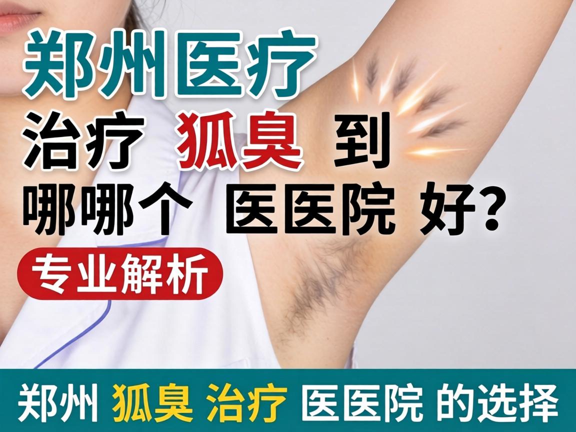 郑州治疗狐臭到哪个医院好？专业解析郑州狐臭治疗医院的选择