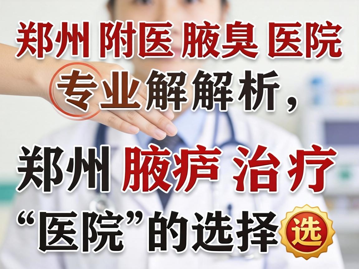 郑州附医腋臭医院专业解析，郑州腋臭治疗医院的选择