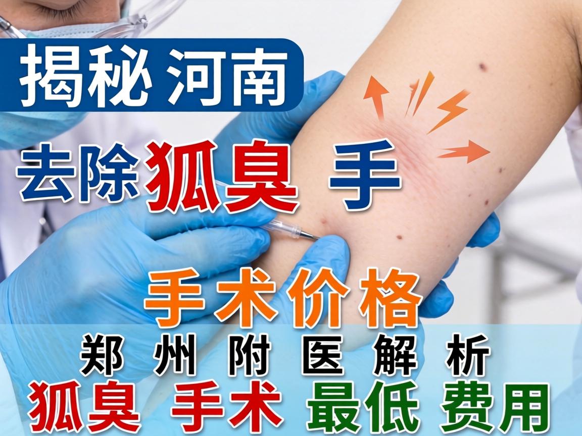 揭秘河南去除狐臭手术价格，郑州附医解析狐臭手术最低费用