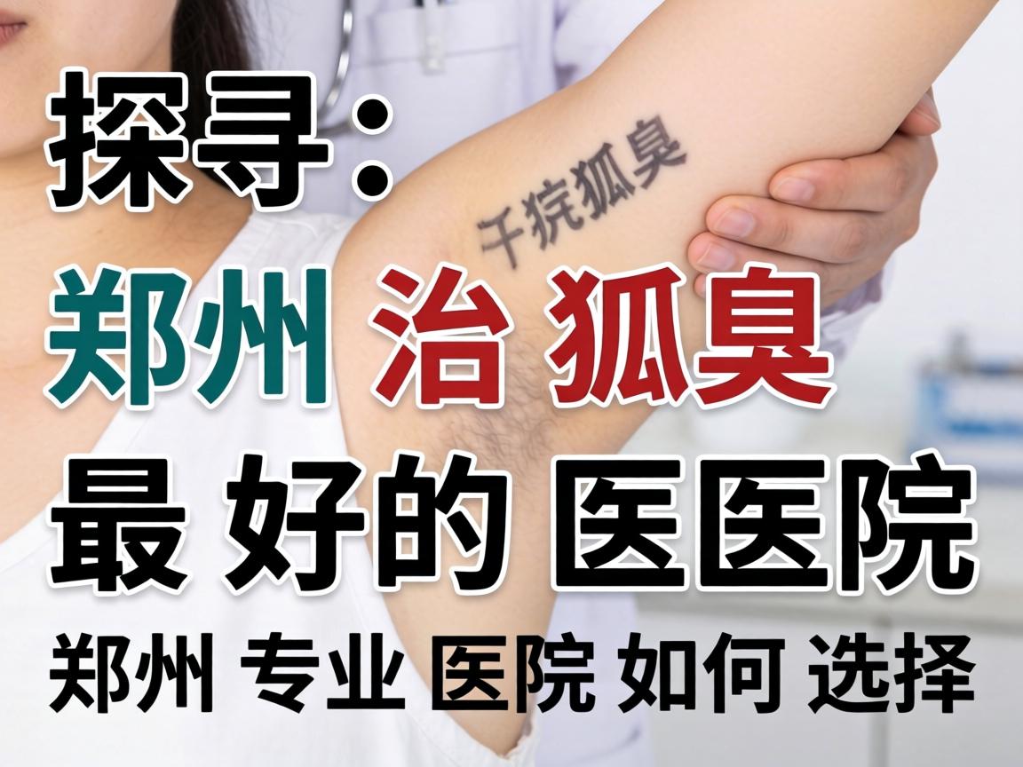 探寻郑州治狐臭最好的医院，郑州专业医院如何选择