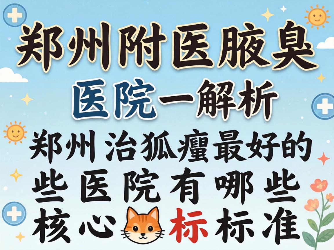 郑州附医腋臭医院解析，郑州治狐臭最好的医院有哪些核心标准