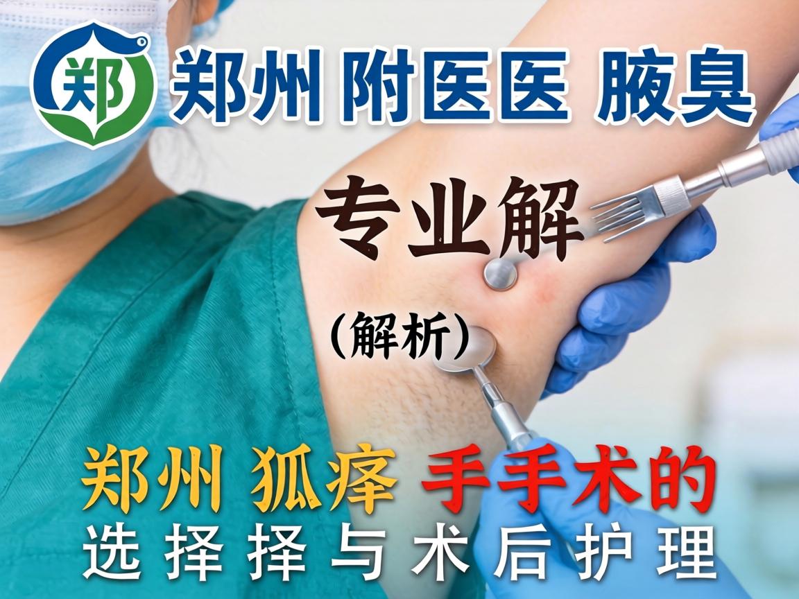郑州附医腋臭医院专业解析，郑州狐臭手术的选择与术后护理