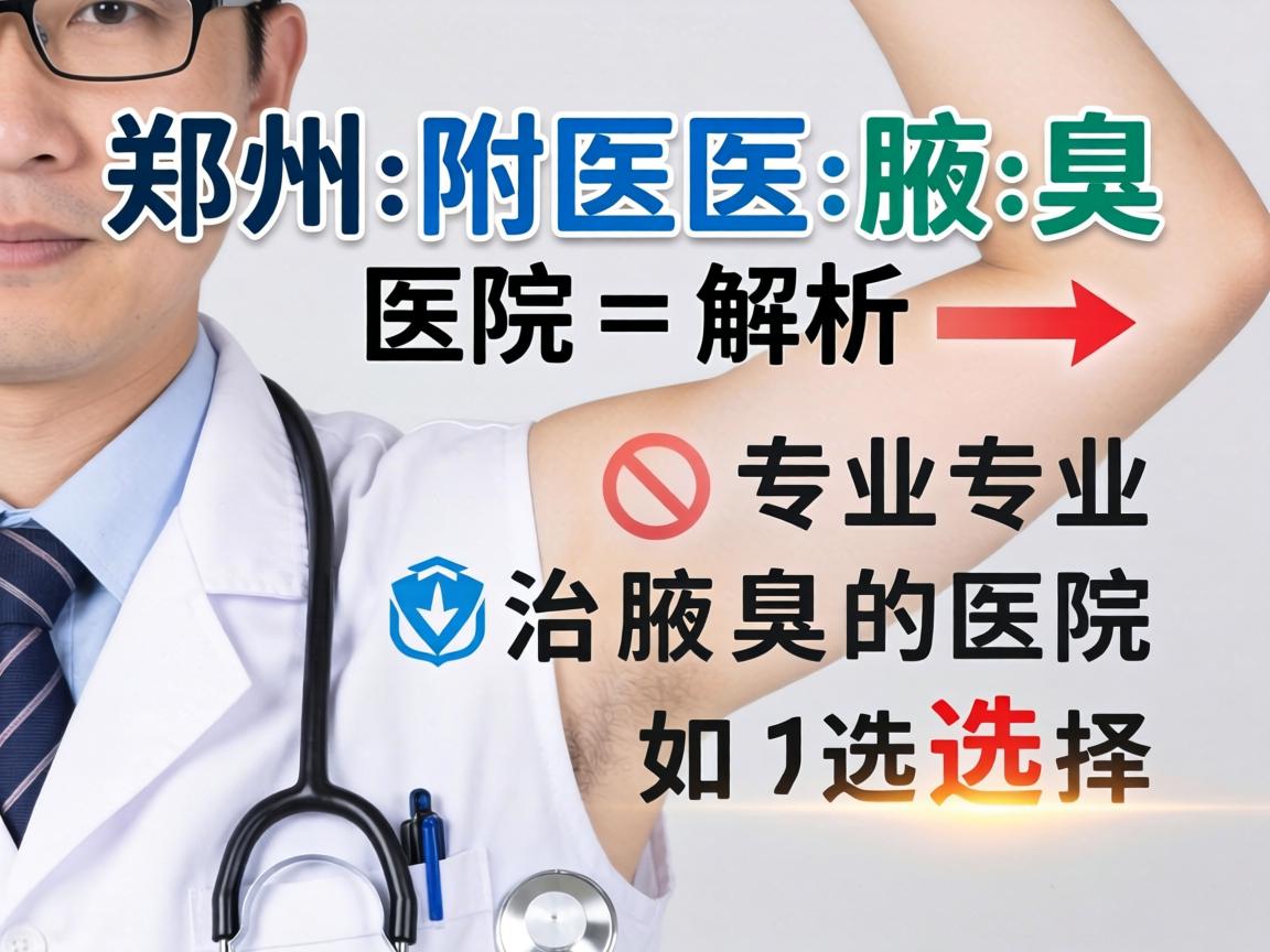 郑州附医腋臭医院解析，专业治腋臭的医院如何选择