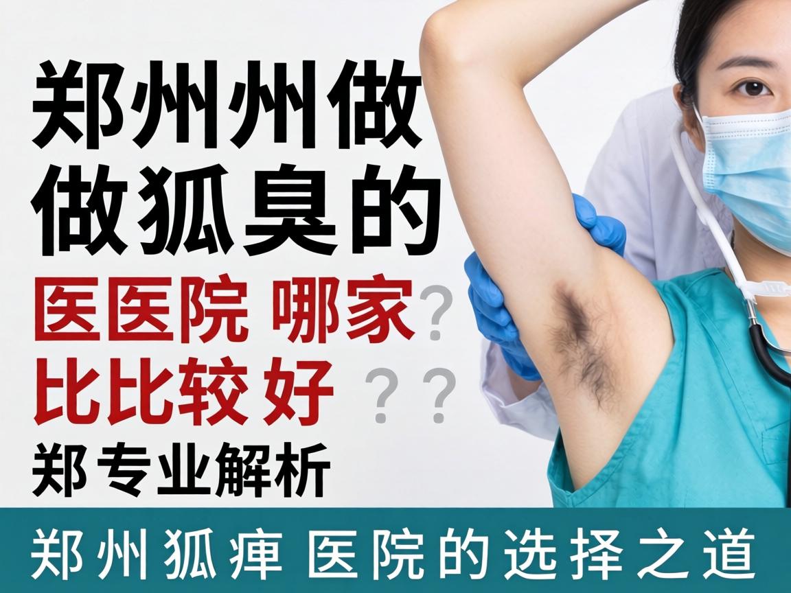 郑州做狐臭的医院哪家比较好？专业解析郑州狐臭医院的选择之道