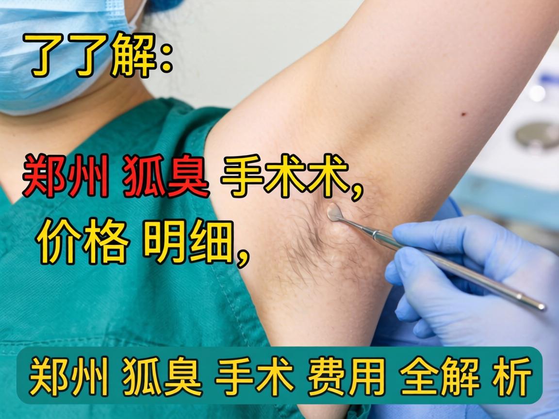 了解郑州狐臭手术价格明细，郑州狐臭手术费用全解析