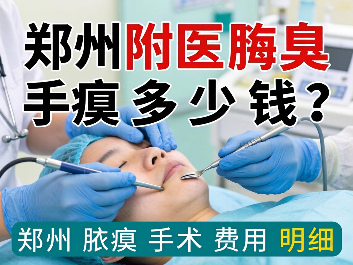郑州附医腋臭手术多少钱？解析郑州腋臭手术费用明细