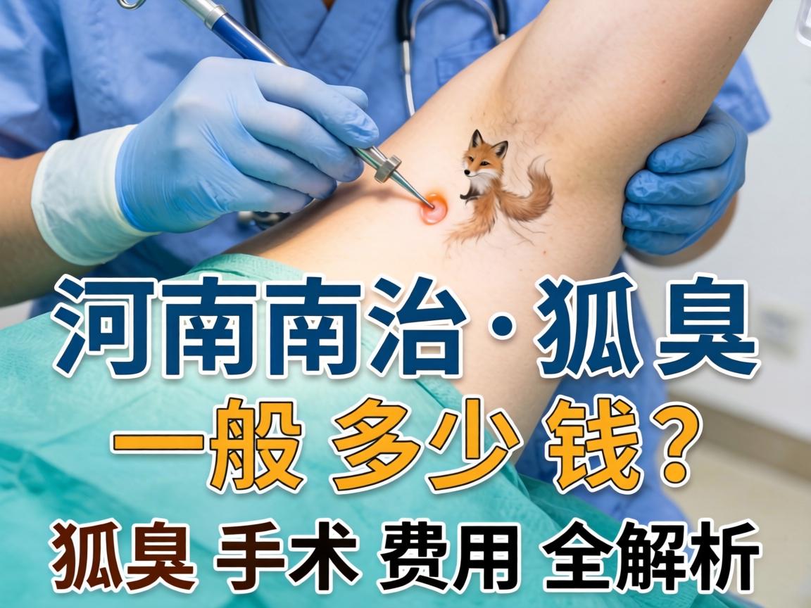河南治狐臭手术一般多少钱？狐臭手术费用全解析