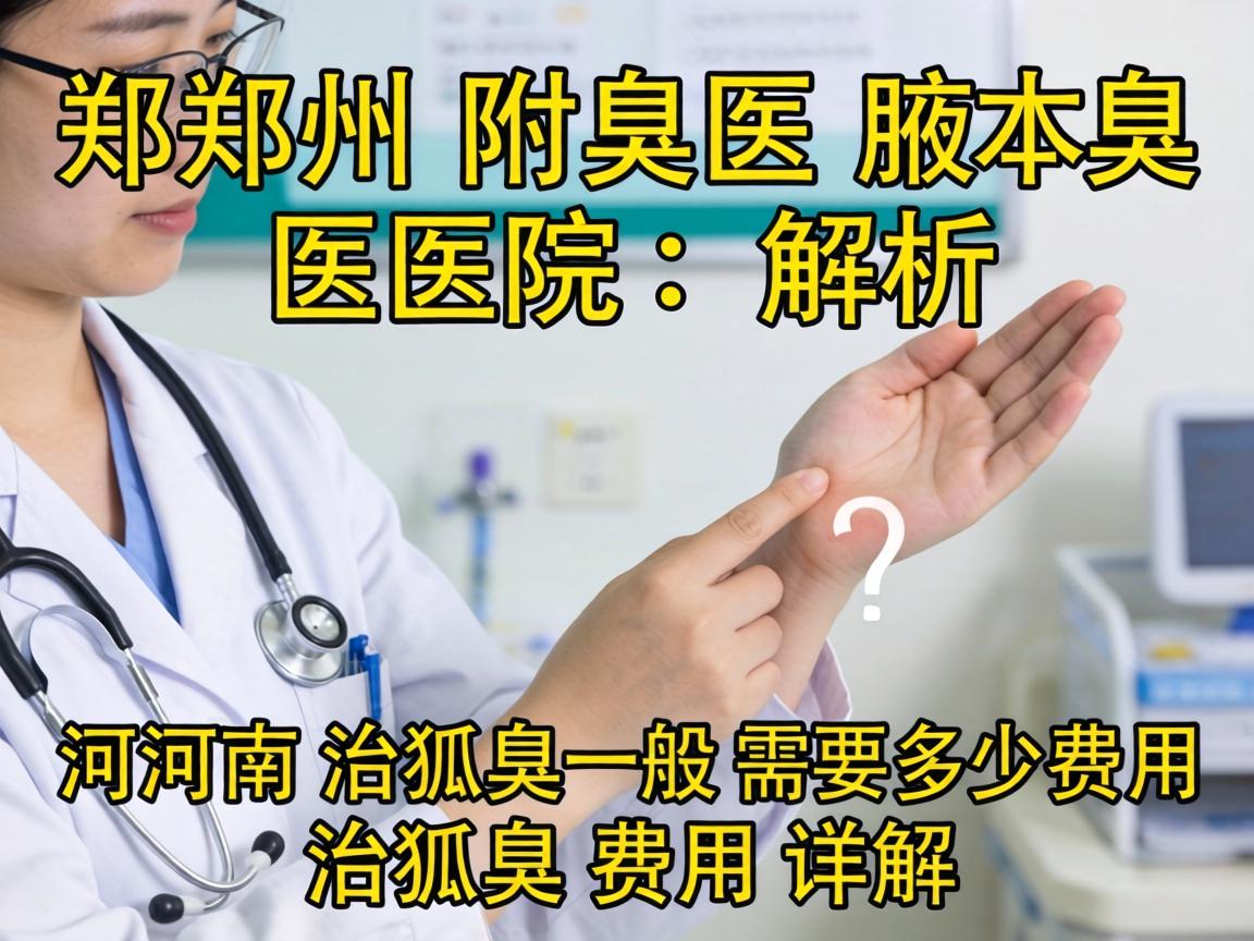 郑州附医腋臭医院解析，河南治狐臭一般需要多少费用？治狐臭费用详解