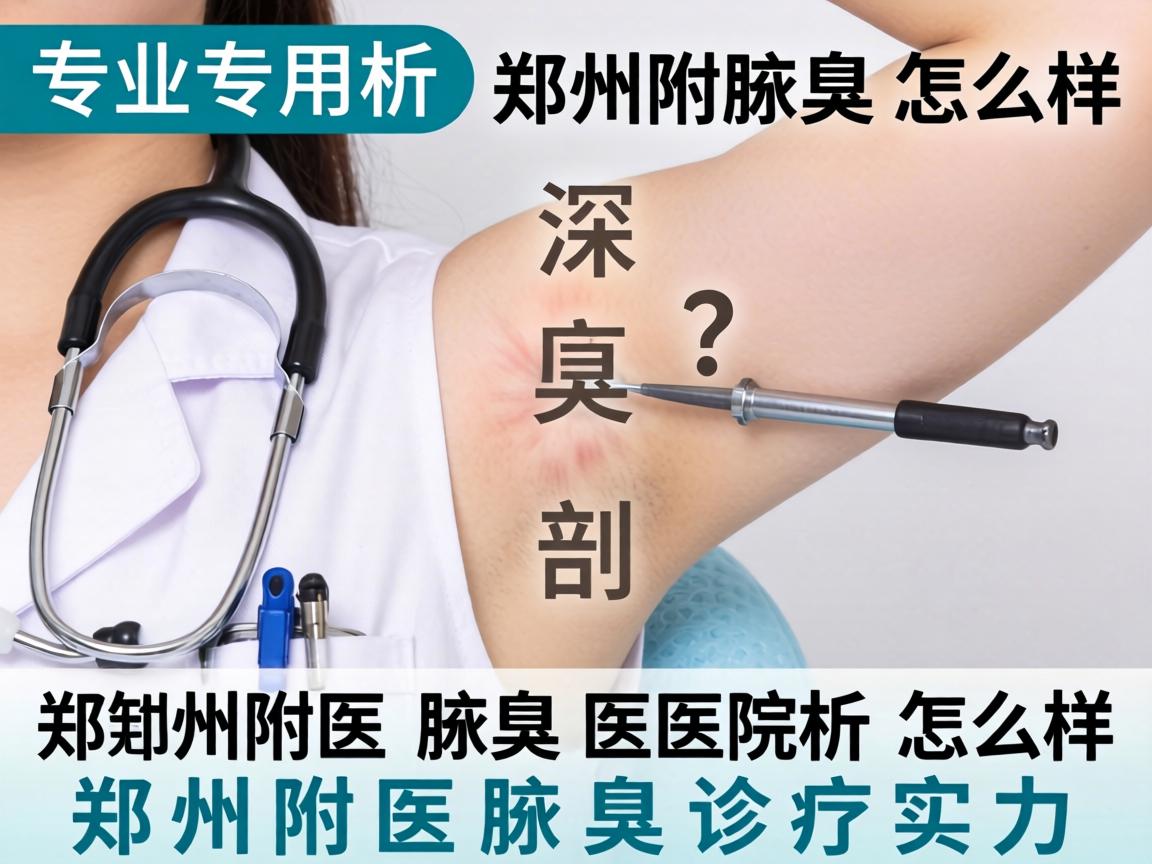 专业解析，郑州附医腋臭医院怎么样？深度剖析郑州附医腋臭诊疗实力