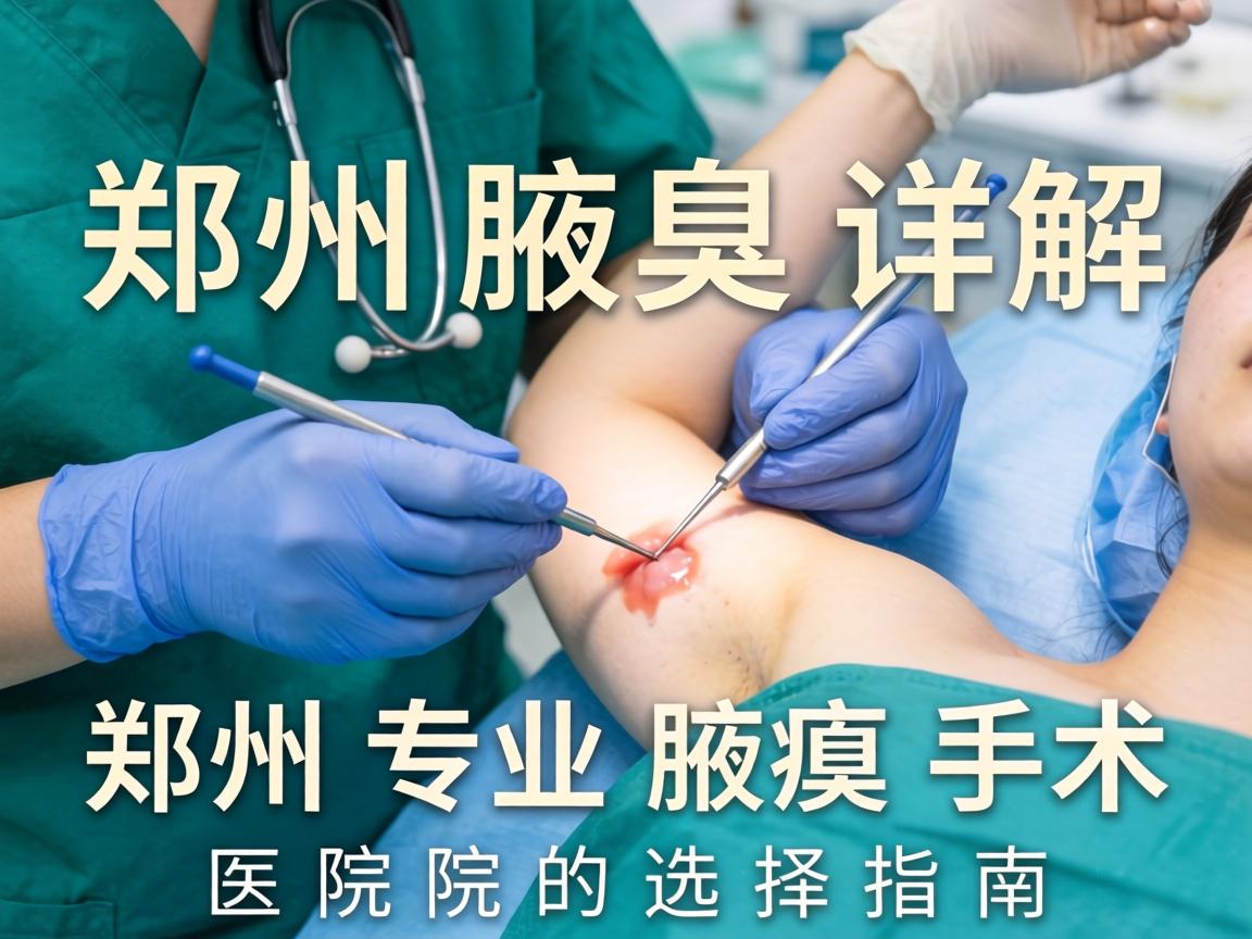 郑州腋臭手术医院详解，郑州专业腋臭手术医院的选择指南