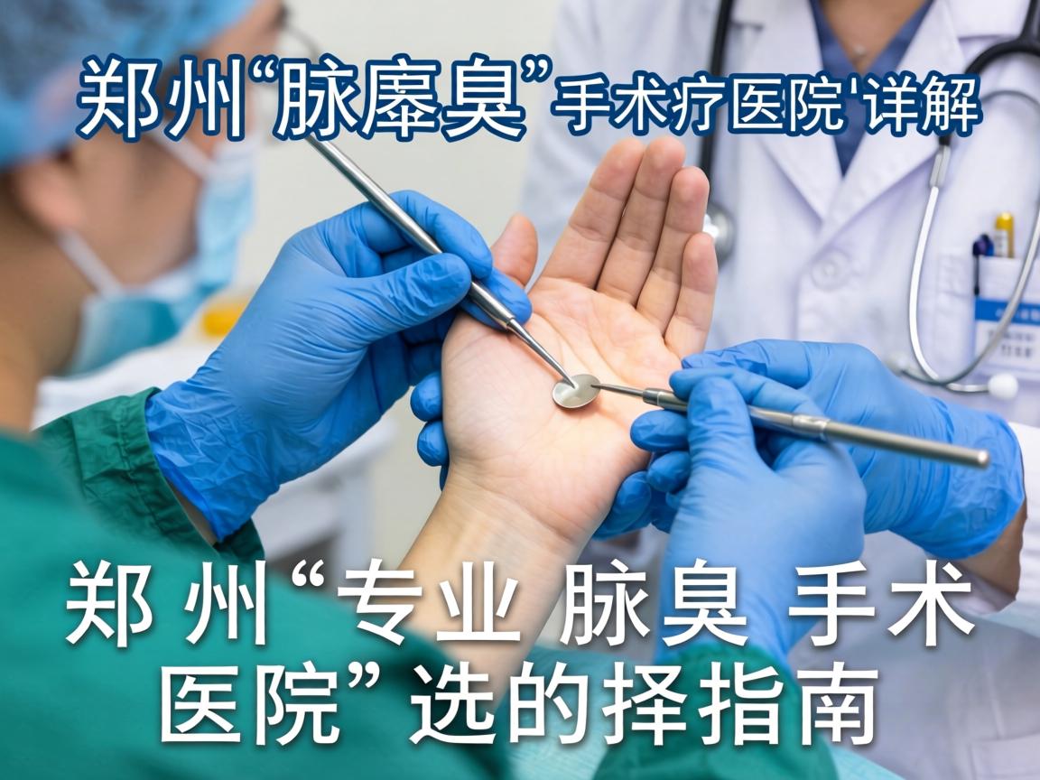 郑州腋臭手术医院详解，郑州专业腋臭手术医院的选择指南