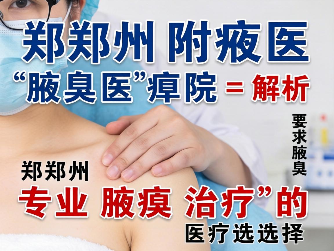 郑州附医腋臭医院解析，郑州专业腋臭治疗的医疗选择