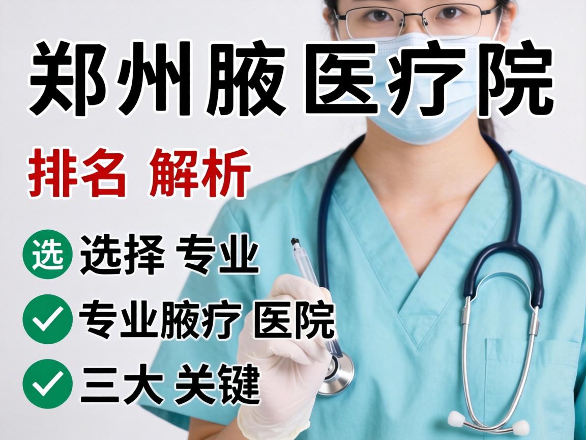 郑州腋臭医院排名解析，选择专业腋臭医院的三大关键