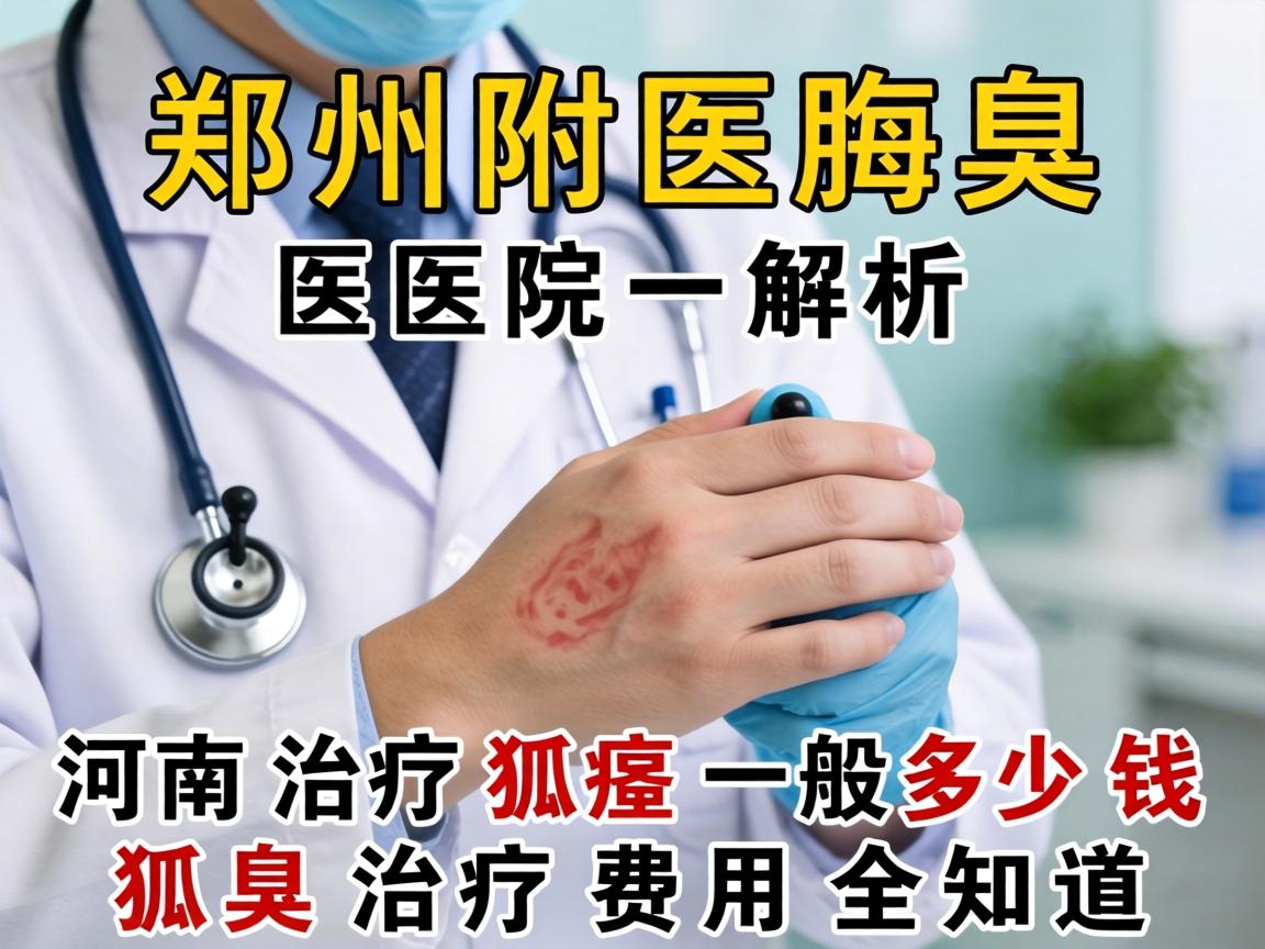 郑州附医腋臭医院解析，河南治疗狐臭一般多少钱，狐臭治疗费用全知道