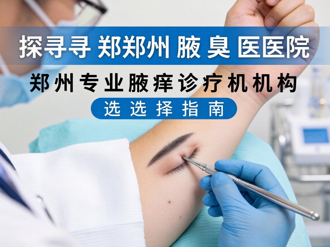探寻郑州腋臭医院，郑州专业腋臭诊疗机构的选择指南